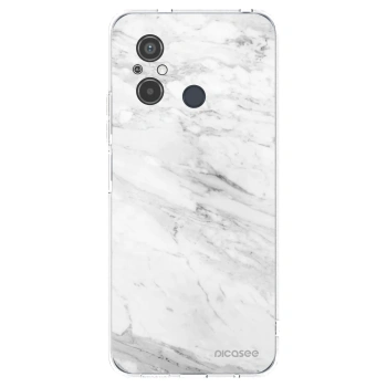 Picasee átlátszó szilikon tok az alábbi mobiltelefonokra Xiaomi Redmi 12C - White marble