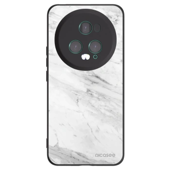 Picasee fekete szilikon tok az alábbi mobiltelefonokra Honor Magic5 Pro - White marble