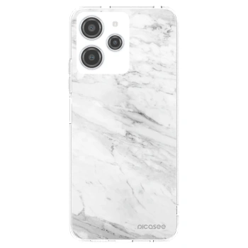 Picasee átlátszó szilikon tok az alábbi mobiltelefonokra Xiaomi Redmi 12 4G - White marble