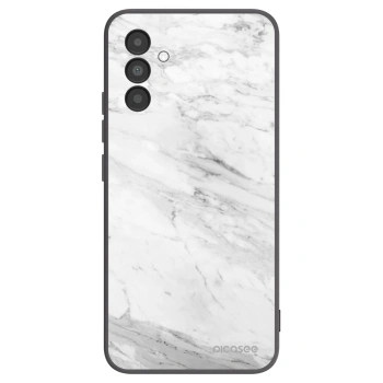 Picasee fekete szilikon tok az alábbi mobiltelefonokra Samsung Galaxy A04s A047F - White marble