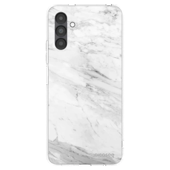 Picasee átlátszó szilikon tok az alábbi mobiltelefonokra Samsung Galaxy A04s A047F - White marble