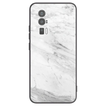 Picasee fekete szilikon tok az alábbi mobiltelefonokra Xiaomi Poco F5 Pro 5G - White marble