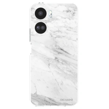 Picasee átlátszó szilikon tok az alábbi mobiltelefonokra Honor 90 Lite 5G - White marble