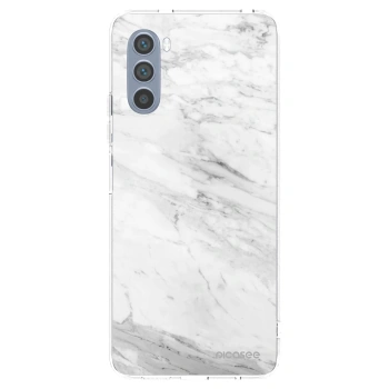 Picasee átlátszó szilikon tok az alábbi mobiltelefonokra Motorola Moto G62 - White marble