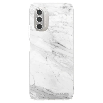 Picasee átlátszó szilikon tok az alábbi mobiltelefonokra Motorola Moto G51 - White marble