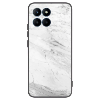Picasee fekete szilikon tok az alábbi mobiltelefonokra Honor 70 Lite - White marble
