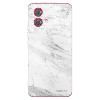 Picasee átlátszó szilikon tok az alábbi mobiltelefonokra Motorola Moto G84 5G - White marble