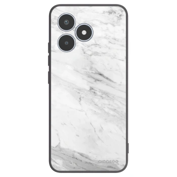 Picasee fekete szilikon tok az alábbi mobiltelefonokra Realme C53 - White marble