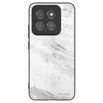 Picasee fekete szilikon tok az alábbi mobiltelefonokra Xiaomi 14 - White marble