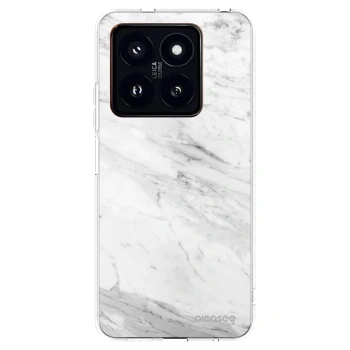 Picasee átlátszó szilikon tok az alábbi mobiltelefonokra Xiaomi 14 Pro - White marble