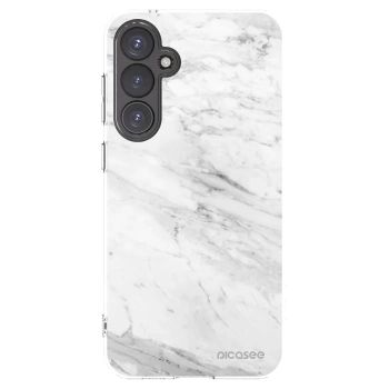 Picasee átlátszó szilikon tok az alábbi mobiltelefonokra Samsung Galaxy S23 FE S711B - White marble