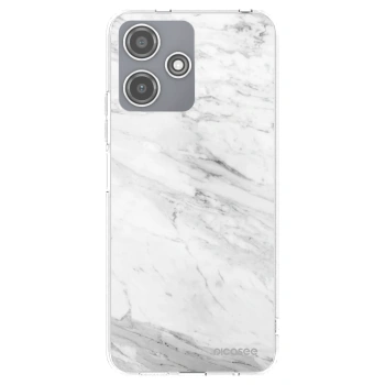 Picasee átlátszó szilikon tok az alábbi mobiltelefonokra Xiaomi Redmi 12 5G - White marble