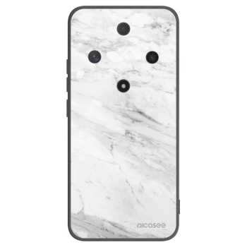 Picasee fekete szilikon tok az alábbi mobiltelefonokra Honor Magic6 Lite 5G - White marble