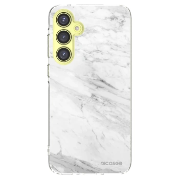 Picasee átlátszó szilikon tok az alábbi mobiltelefonokra Samsung Galaxy A35 5G A356B - White marble
