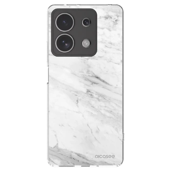 Picasee átlátszó szilikon tok az alábbi mobiltelefonokra Xiaomi Redmi Note 13 4G - White marble