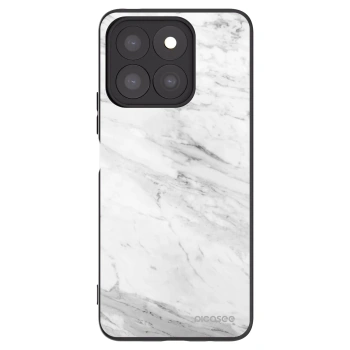 Picasee fekete szilikon tok az alábbi mobiltelefonokra Honor X8b - White marble