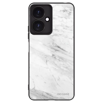 Picasee fekete szilikon tok az alábbi mobiltelefonokra Xiaomi Redmi 13C 5G - White marble