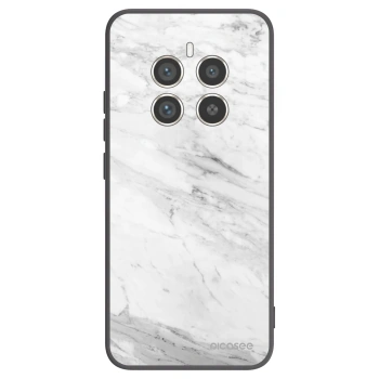 Picasee fekete szilikon tok az alábbi mobiltelefonokra Realme 12 Pro 5G - White marble