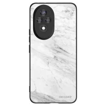 Picasee fekete szilikon tok az alábbi mobiltelefonokra Honor 200 5G - White marble
