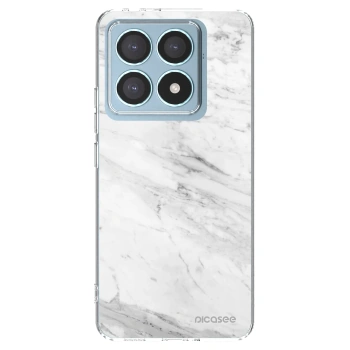 Picasee átlátszó szilikon tok az alábbi mobiltelefonokra Xiaomi 14T Pro - White marble
