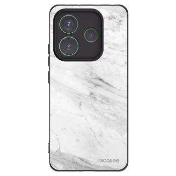 Picasee fekete szilikon tok az alábbi mobiltelefonokra Xiaomi Redmi Note 14 5G - White marble