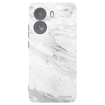 Picasee fekete szilikon tok az alábbi mobiltelefonokra Xiaomi Poco X7 - White marble
