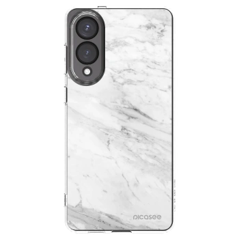 Picasee átlátszó szilikon tok az alábbi mobiltelefonokra Samsung Galaxy S25 Edge 5G - White marble