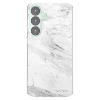 Picasee átlátszó szilikon tok az alábbi mobiltelefonokra Samsung Galaxy S25+ 5G - White marble