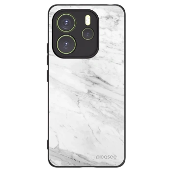 Picasee fekete szilikon tok az alábbi mobiltelefonokra Xiaomi Redmi Note 14 4G - White marble