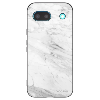 Picasee fekete szilikon tok az alábbi mobiltelefonokra Google Pixel 8a - White marble