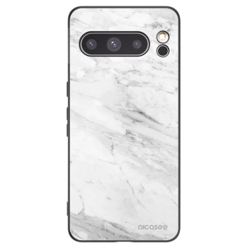 Picasee fekete szilikon tok az alábbi mobiltelefonokra Google Pixel 8 Pro - White marble