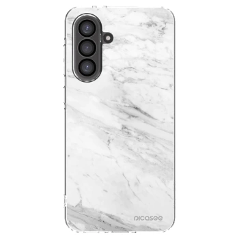 Picasee átlátszó szilikon tok az alábbi mobiltelefonokra Samsung Galaxy A56 5G A566B - White marble