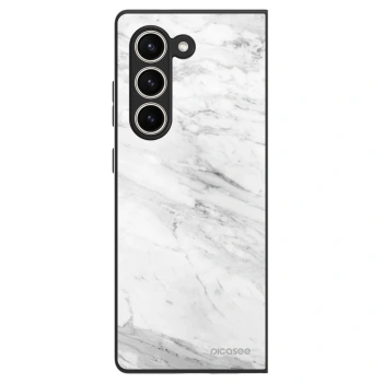 Szilikon tok erre a típusra Samsung Galaxy Z Fold5 5G - White marble