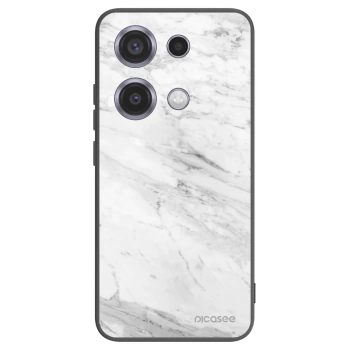 Picasee fekete szilikon tok az alábbi mobiltelefonokra Xiaomi Redmi Note 14S - White marble