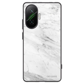 Picasee fekete szilikon tok az alábbi mobiltelefonokra Xiaomi Poco F7 5G - White marble