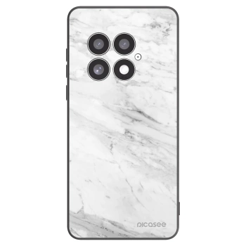 Picasee fekete szilikon tok az alábbi mobiltelefonokra OnePlus 13 5G - White marble