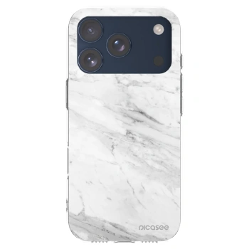 Picasee átlátszó szilikon tok az alábbi mobiltelefonokra Apple iPhone 17 Pro - White marble