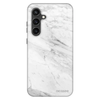 Szilikon tok erre a típusra Samsung Galaxy S24 FE S721B - White marble