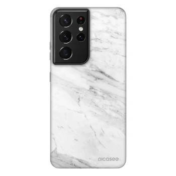 Picasee Fashion Case Samsung Galaxy S21 Ultra 5G G998B - White marble