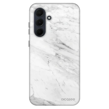 Szilikon tok erre a típusra Samsung Galaxy A35 5G A356B - White marble