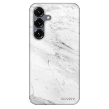 Szilikon tok erre a típusra Samsung Galaxy S25 5G - White marble