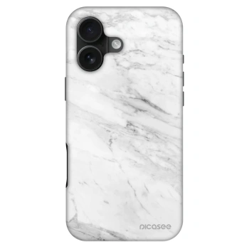 Szilikon tok erre a típusra Apple iPhone 16 - White marble