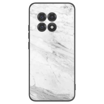 Picasee fekete szilikon tok az alábbi mobiltelefonokra OnePlus 13R 5G - White marble