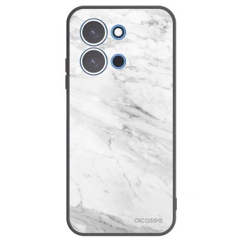 Picasee fekete szilikon tok az alábbi mobiltelefonokra Xiaomi Redmi 15C 4G - White marble