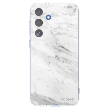 Picasee átlátszó szilikon tok az alábbi mobiltelefonokra Samsung Galaxy S25 FE 5G - White marble