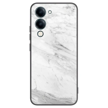 Picasee fekete szilikon tok az alábbi mobiltelefonokra Vivo Y29s 5G - White marble