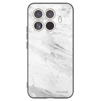 Picasee fekete szilikon tok az alábbi mobiltelefonokra Xiaomi 15T Pro - White marble