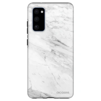 Szilikon tok erre a típusra Samsung Galaxy S20 FE - White marble