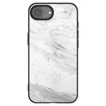 Picasee fekete szilikon tok az alábbi mobiltelefonokra Apple iPhone 17e - White marble