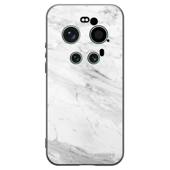Picasee fekete szilikon tok az alábbi mobiltelefonokra Xiaomi 17 Ultra - White marble